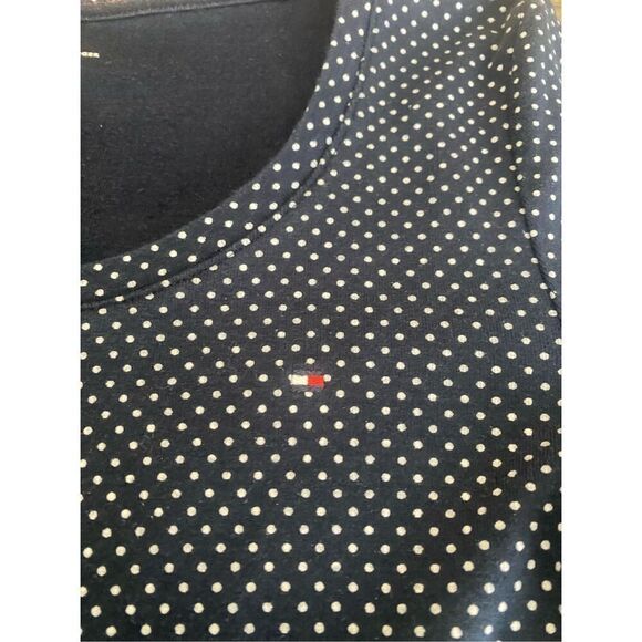 Tommy Hilfiger polka dot woman’s top size SP - Picture 3 of 7